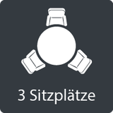 3-Sitzplätze (rund)