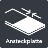Ansteckplatte