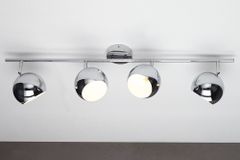 Moderne Deckenleuchte BUBBLE  105cm silber Chrom Pendelleuchte
