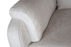 Exklusiver 1er Kinosessel HOLLYWOOD beige Strukturstoff elektrische Liegeposition