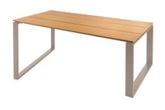 Moderner Gartentisch FLOATING 210cm greige Aluminium wetterfest Outdoor Esstisch