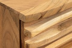 Hängendes Sideboard RELIEF 175cm natur Akazie Massivholz mit Schubladen