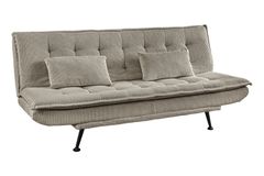 Modernes Schlafsofa JAZZ 190cm greige Cord 3-Sitzer Couch
