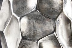 Elegante Vase ORGANIC ORIENT 45cm silber Hammerschlag Design
