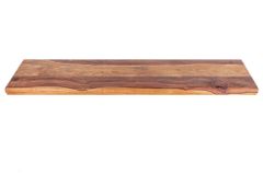 Massives Wandregal MAMMUT 80cm braun Sheesham stone finish Regalbrett mit Baumkante