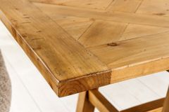 Ausziehbarer Esstisch RIVIERA 180-240cm natur recycelte Pinie Massivholz