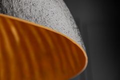Elegante Design Hängeleuchte GLOW 70cm schwarz gold Hängelampe