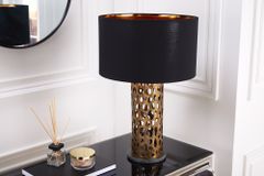 Design Tischlampe ABSTRACT LEAF kupfer antik Metall Marmorfuß handmade