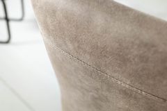 Industrial Freischwinger Stuhl APARTMENT antik taupe mit Metallgestell