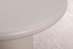 Stilvoller Couchtisch ORGANIKO 130cm cement greige organische Form