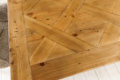 Ausziehbarer Esstisch RIVIERA 180-240cm natur recycelte Pinie Massivholz