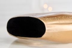 Moderne Vase WAVE 47cm gold Aluminium poliert Dekoration