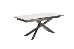 Ausziehbarer Esstisch EUPHORIA 180-220-260cm Marmor weiß Keramik made in Italy