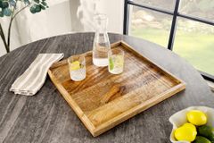 Massives Tablett MAKASSAR 50cm Mangoholz Servierbrett