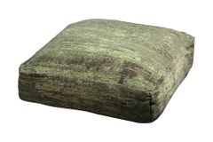 Design Bodenkissen XL MODERN ART 70cm grün abstraktes Muster Sitzpouf