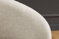 Drehbarer Design Sessel BOSSA NOVA beige Chenille