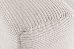 Modernes Sofa ZERO GRAVITY 240cm beige Cord 3-Sitzer Couch