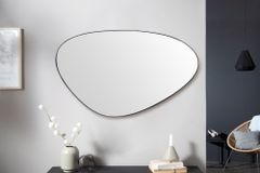 Moderner Wandspiegel NOEMI 90cm schwarz asymmetrisches Design