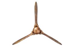 Authentische Wanddekoration SCREW III 60cm kupfer geflammt Flugzeug Propeller