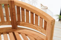 Massive Gartenbank EMPIRE TEAK 120cm natur Teakholz