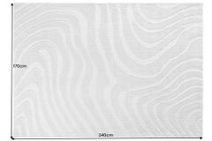 Design Teppich WAVE 240x170cm grau 3D-Effekt