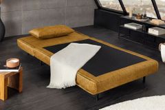 Schlafsessel SMART MULTIFUNCTION 100cm senfgelb Vogue Seiden Samtstoff