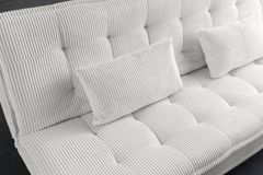 Modernes Schlafsofa JAZZ 190cm beige Cord 3-Sitzer Couch