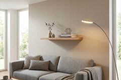 Massives Wandregal PURE 60cm Mango natur cream finish Mangoholz Steckregal