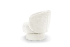 Drehbarer Design Sessel BOSSA NOVA beige Bouclé