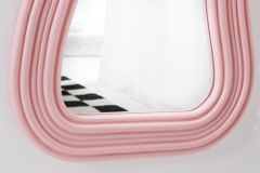 Design Wandspiegel ALICE II 100cm pastell rosa
