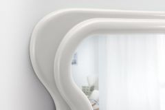 Design Wandspiegel CURVY 160cm weiß