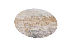 Runder Kurzflor Teppich DESERT PATINA 150cm sand greige taupe Indoor