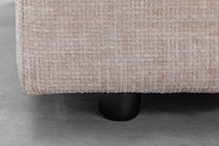 Großes Sofa LOFT 210cm champagner beige Chenille 3-Sitzer Couch Taschenfederkern