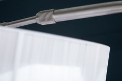 Design Bogenlampe EXTENSO 230cm weiß Stehlampe mit weißem Marmorfuß