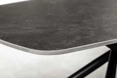 Design Couchtisch OSAKA 110cm anthrazit Keramik schwarz Metall mit Sterngestell