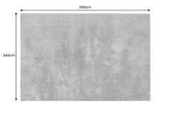 Design XXL Teppich CLOUD 9 350x240cm anthrazit Hochflor Indoor-Teppich