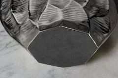 Elegante Vase ORGANIC ORIENT 44cm silber Hammerschlag Design