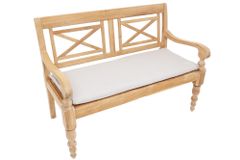 Outdoor Kissen ROG 45x110cm beige Sitzkissen Polster-Auflage für 2-Sitzer Bank