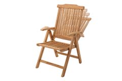Massiver Gartenstuhl EMPIRE TEAK Teakholz klappbar