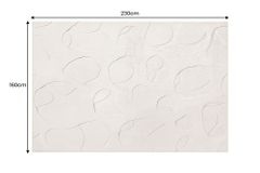 3D Hochflor Teppich LUNA 230x160cm beige Hoch-Tief-Effekt Indoor-Teppich