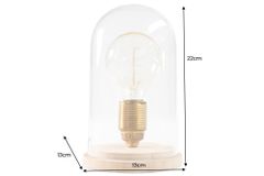 Industrial Tischlampe EDISON 22cm Glühbirne Tischleuchte