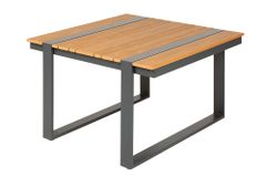 Moderner Gartentisch TAMPA LOUNGE 80cm anthrazit Aluminium wetterfest Outdoor Balkontisch