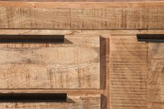 Massives Sideboard IRON CRAFT 175cm Mangoholz Kommode mit Schubladen Handarbeit