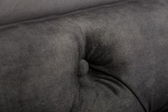 Design Doppelbett PARIS 180x200cm grau Samt Chesterfield