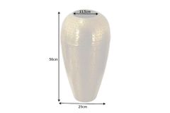 Elegante Vase ORIENTAL 50cm gold im Wild Hammerschlag Design