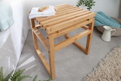 Design Sitzhocker LAGOON SPA 40cm Bambusholz Badhocker