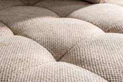 Ecksofa KENT 220cm champagner beige Chenille inkl. Hocker Federkern Wohnlandschaft