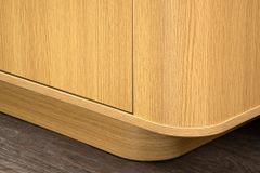 Modernes TV-Board VALHALLA WOOD 160cm natur Eichenholz Lowboard mit Stauraum