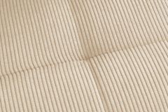 Moderner Design Stuhl TRES CHIC beige Cord schwarze Metallbeine Esszimmer