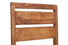 Massiver Stuhl PURE braun Sheesham Massivholz stone finish einzigartige Maserung